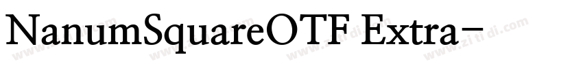 NanumSquareOTF Extra字体转换